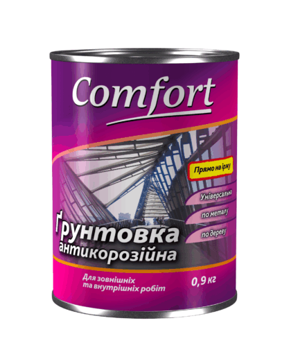 Грунтовка антикорозійна Comfort ГФ-021 сіра, 2.8 кг