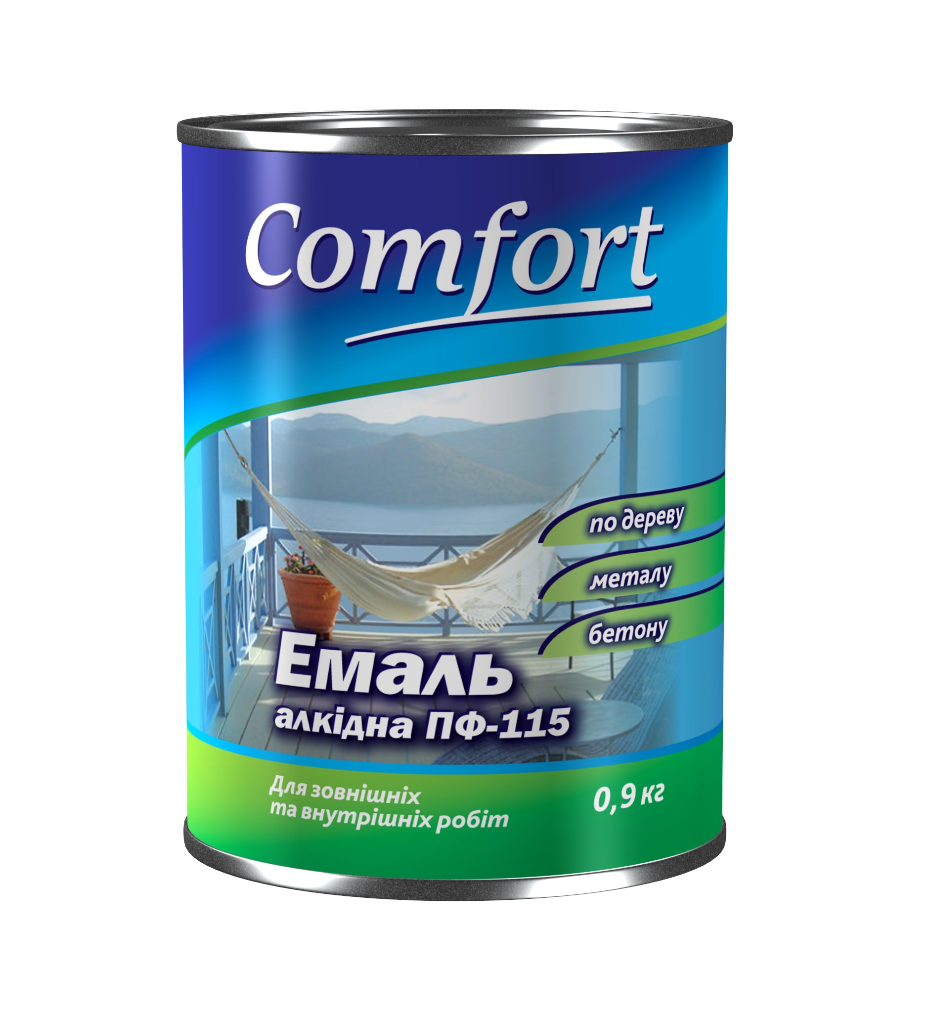 comfort-pf-115 Емаль Comfort ПФ-115 червона, 2.8 кг - Зображення 1
