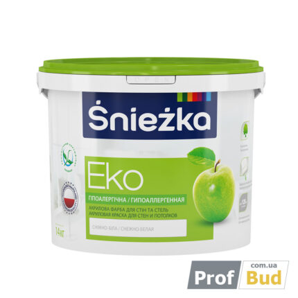 Фарба акрилова гіпоалергенна Sniezka Eko, 7 кг