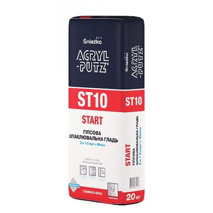 Шпаклівка гіпсова Sniezka Acryl-Putz ST10 старт+фініш, 20 кг