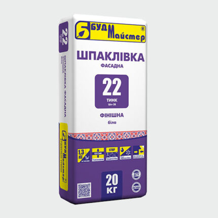 Суміш для шпаклювання на білому цементі фінішна ТИНК-22